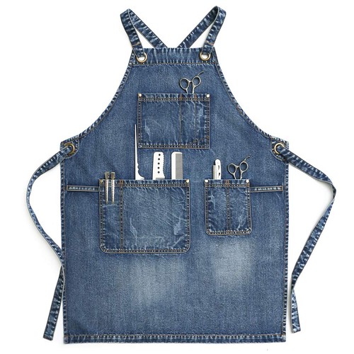 Grembiule parrucchiere denim